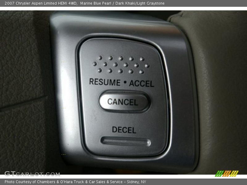 Marine Blue Pearl / Dark Khaki/Light Graystone 2007 Chrysler Aspen Limited HEMI 4WD