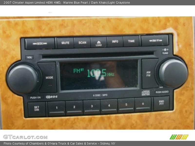 Marine Blue Pearl / Dark Khaki/Light Graystone 2007 Chrysler Aspen Limited HEMI 4WD