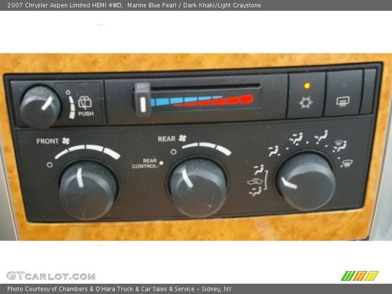 Marine Blue Pearl / Dark Khaki/Light Graystone 2007 Chrysler Aspen Limited HEMI 4WD