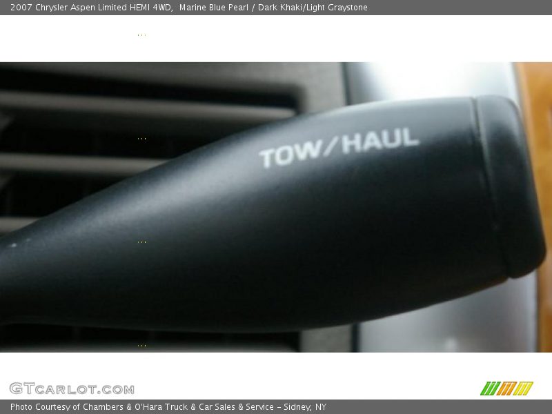 Marine Blue Pearl / Dark Khaki/Light Graystone 2007 Chrysler Aspen Limited HEMI 4WD