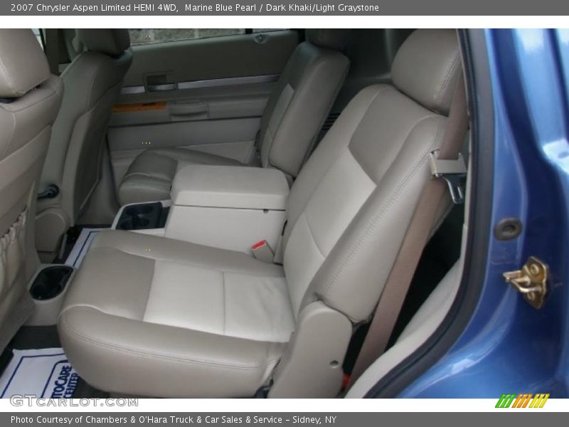 Marine Blue Pearl / Dark Khaki/Light Graystone 2007 Chrysler Aspen Limited HEMI 4WD