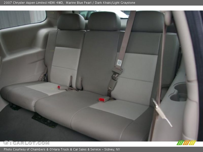 Marine Blue Pearl / Dark Khaki/Light Graystone 2007 Chrysler Aspen Limited HEMI 4WD