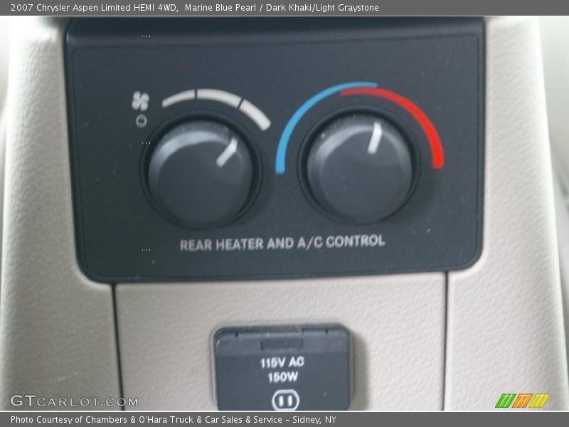 Marine Blue Pearl / Dark Khaki/Light Graystone 2007 Chrysler Aspen Limited HEMI 4WD