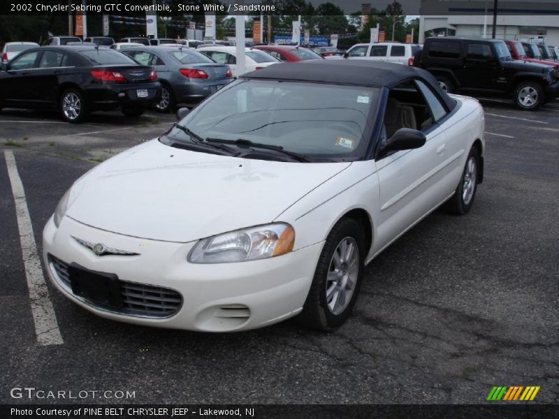Stone White / Sandstone 2002 Chrysler Sebring GTC Convertible