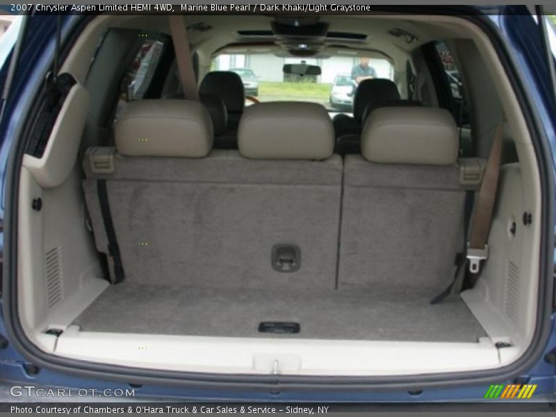 Marine Blue Pearl / Dark Khaki/Light Graystone 2007 Chrysler Aspen Limited HEMI 4WD