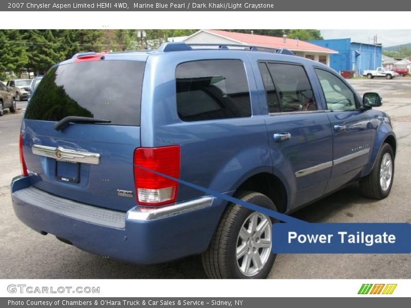 Marine Blue Pearl / Dark Khaki/Light Graystone 2007 Chrysler Aspen Limited HEMI 4WD