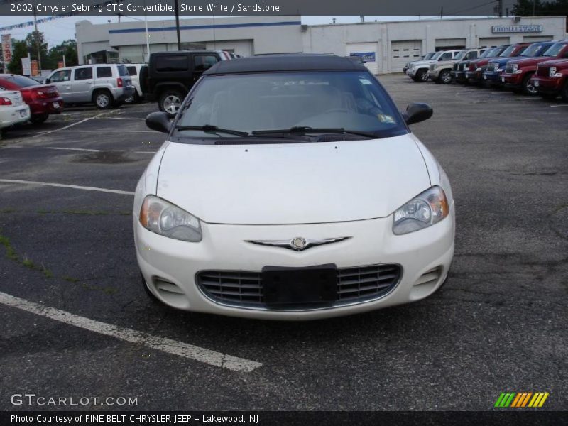 Stone White / Sandstone 2002 Chrysler Sebring GTC Convertible