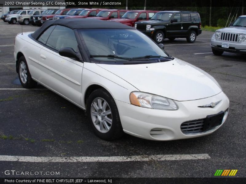 Stone White / Sandstone 2002 Chrysler Sebring GTC Convertible