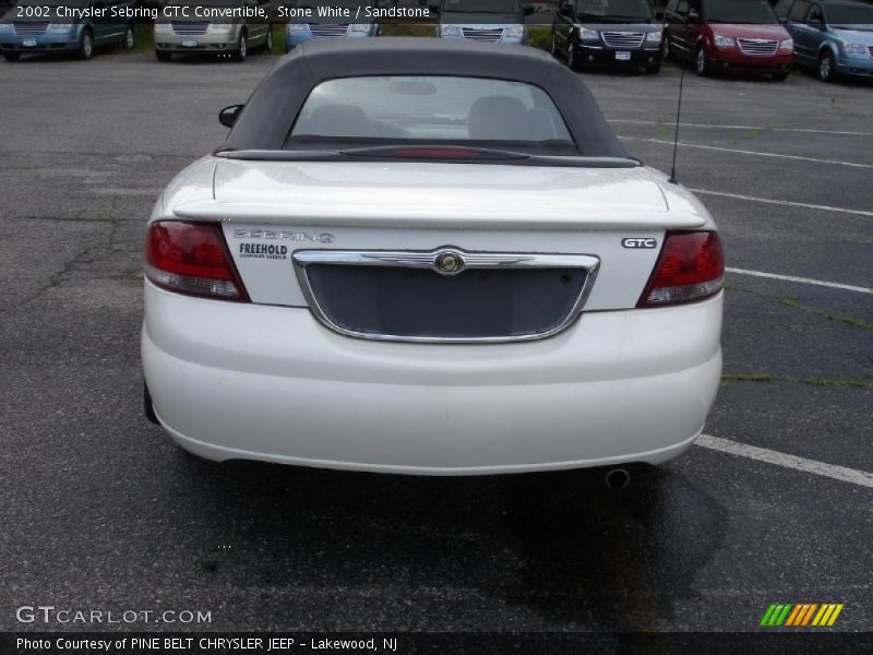 Stone White / Sandstone 2002 Chrysler Sebring GTC Convertible