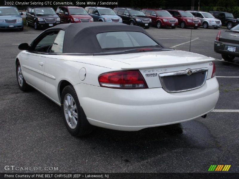 Stone White / Sandstone 2002 Chrysler Sebring GTC Convertible