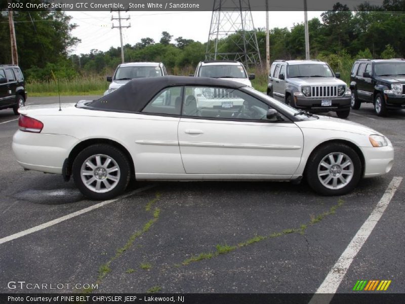 Stone White / Sandstone 2002 Chrysler Sebring GTC Convertible