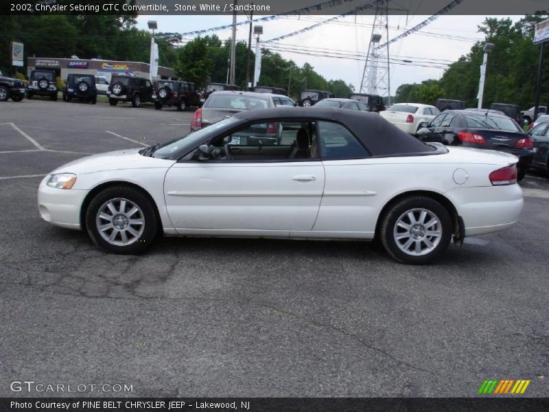 Stone White / Sandstone 2002 Chrysler Sebring GTC Convertible