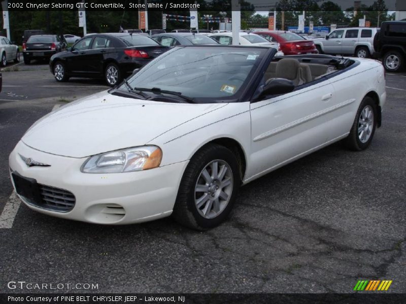 Stone White / Sandstone 2002 Chrysler Sebring GTC Convertible