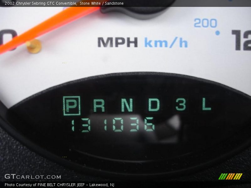 Stone White / Sandstone 2002 Chrysler Sebring GTC Convertible