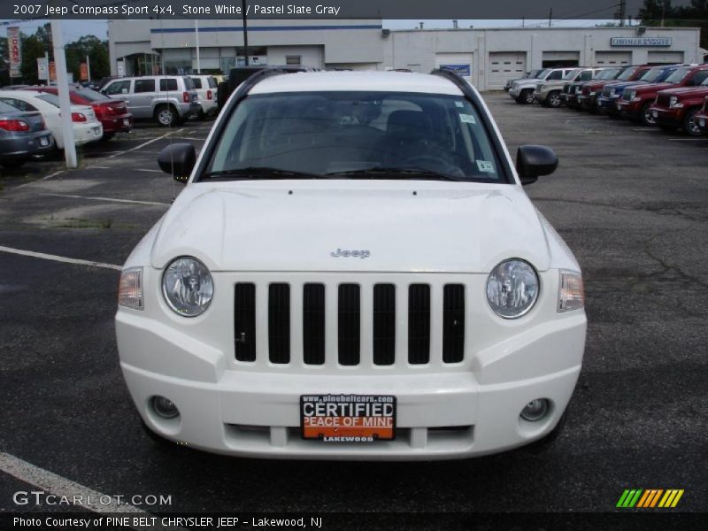 Stone White / Pastel Slate Gray 2007 Jeep Compass Sport 4x4