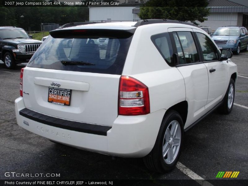Stone White / Pastel Slate Gray 2007 Jeep Compass Sport 4x4