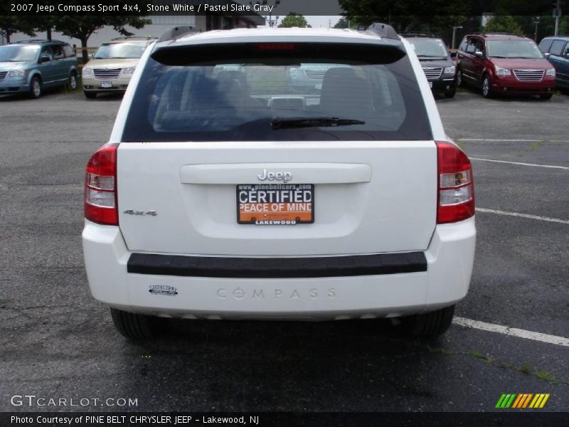 Stone White / Pastel Slate Gray 2007 Jeep Compass Sport 4x4