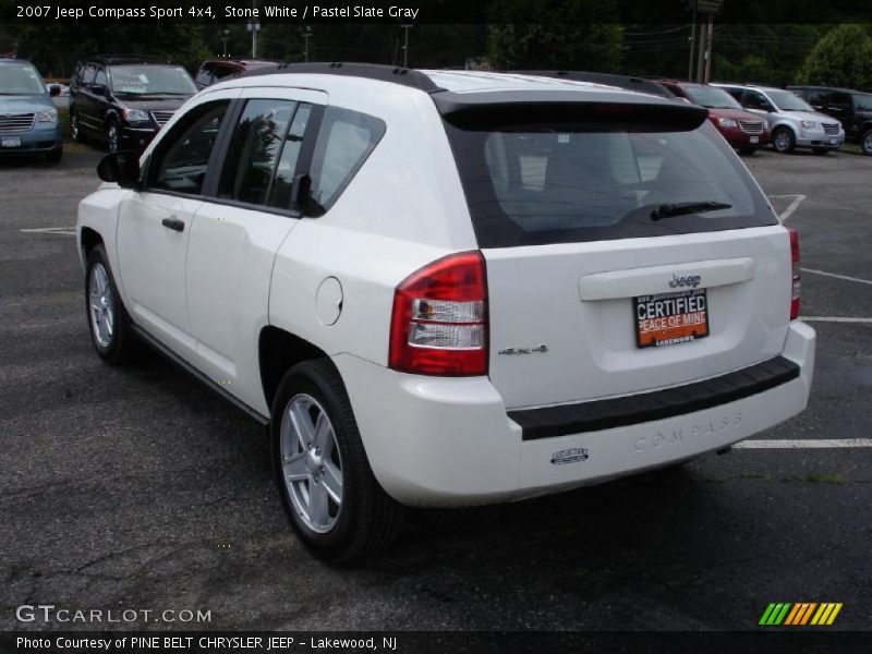 Stone White / Pastel Slate Gray 2007 Jeep Compass Sport 4x4