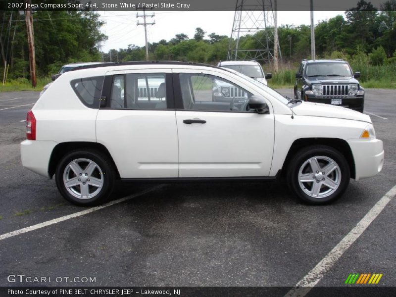 Stone White / Pastel Slate Gray 2007 Jeep Compass Sport 4x4