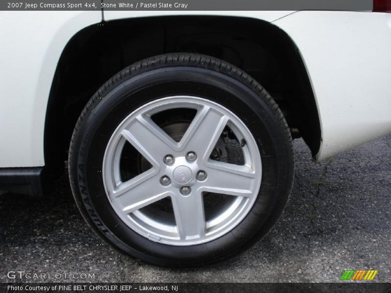 Stone White / Pastel Slate Gray 2007 Jeep Compass Sport 4x4