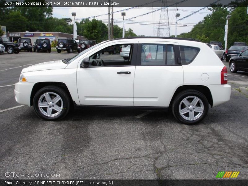 Stone White / Pastel Slate Gray 2007 Jeep Compass Sport 4x4