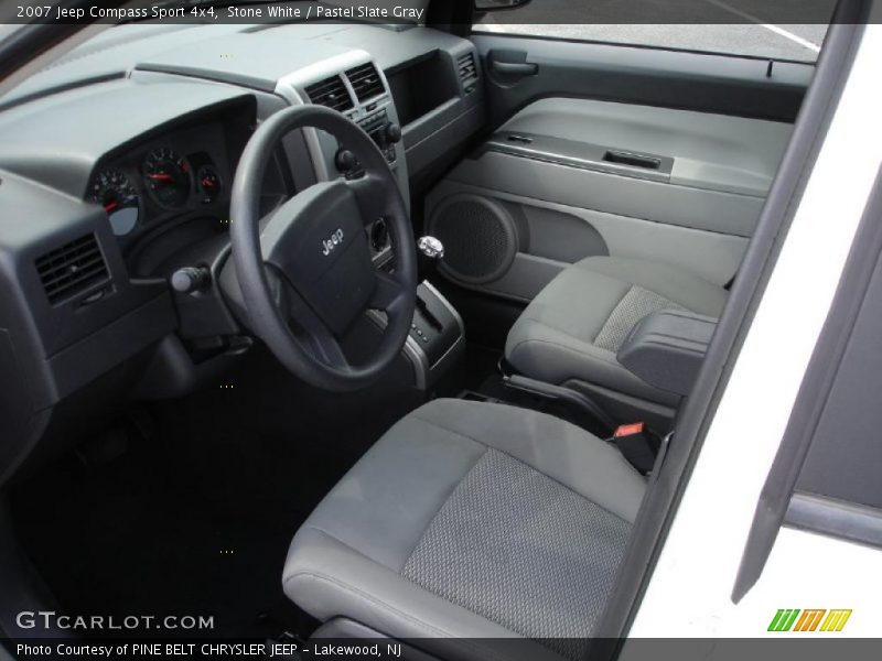 Stone White / Pastel Slate Gray 2007 Jeep Compass Sport 4x4