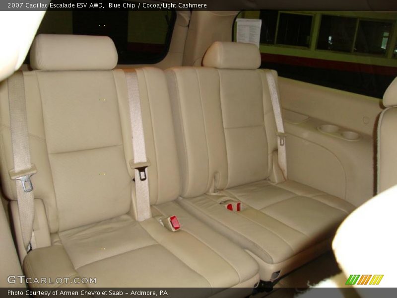 Blue Chip / Cocoa/Light Cashmere 2007 Cadillac Escalade ESV AWD