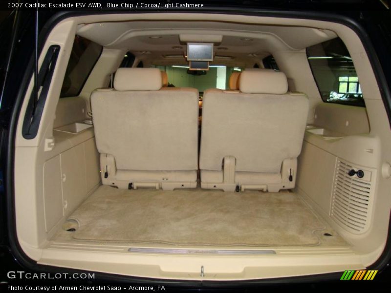 Blue Chip / Cocoa/Light Cashmere 2007 Cadillac Escalade ESV AWD
