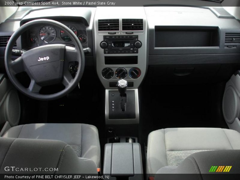 Stone White / Pastel Slate Gray 2007 Jeep Compass Sport 4x4