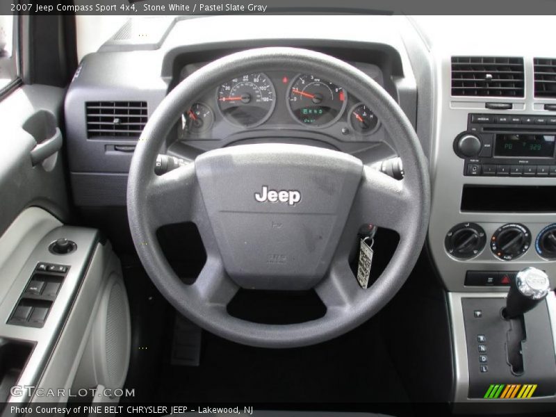 Stone White / Pastel Slate Gray 2007 Jeep Compass Sport 4x4