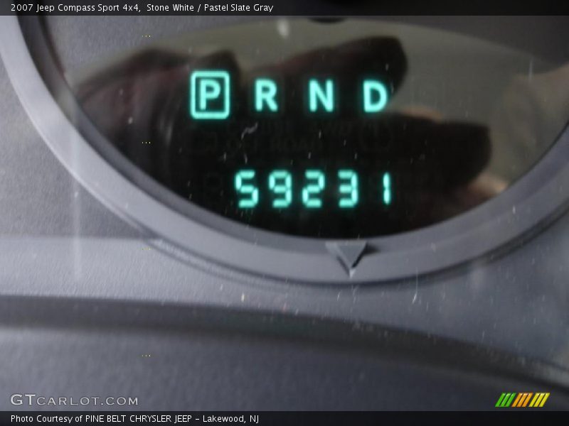 Stone White / Pastel Slate Gray 2007 Jeep Compass Sport 4x4