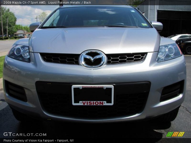 Liquid Platinum Metallic / Black 2009 Mazda CX-7 Sport AWD