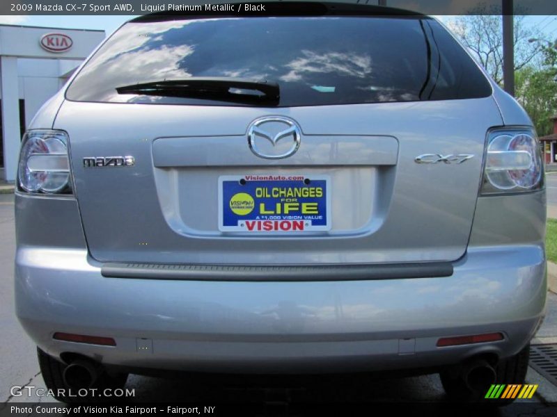 Liquid Platinum Metallic / Black 2009 Mazda CX-7 Sport AWD