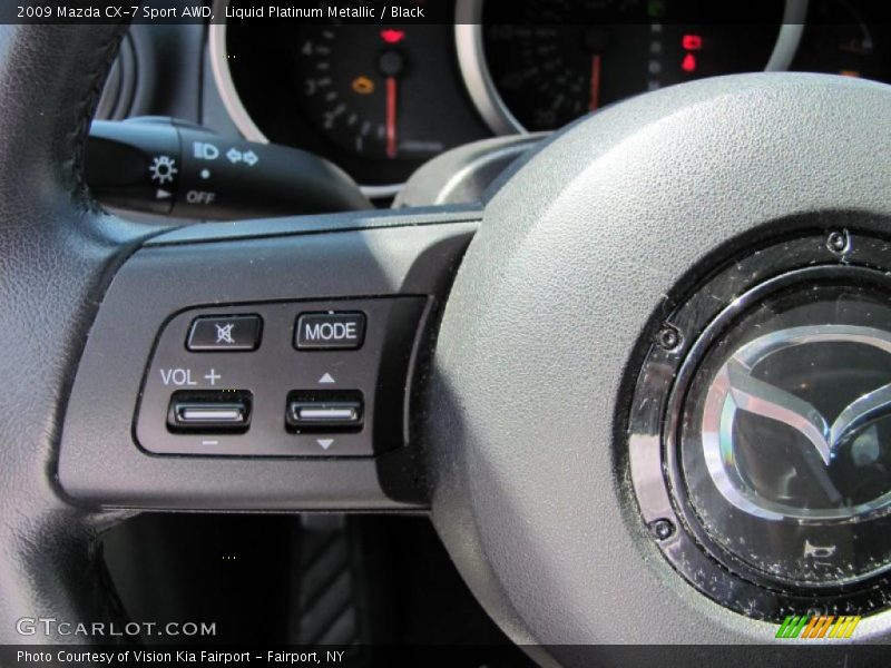 Liquid Platinum Metallic / Black 2009 Mazda CX-7 Sport AWD