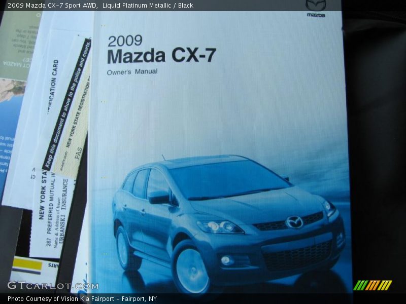 Liquid Platinum Metallic / Black 2009 Mazda CX-7 Sport AWD