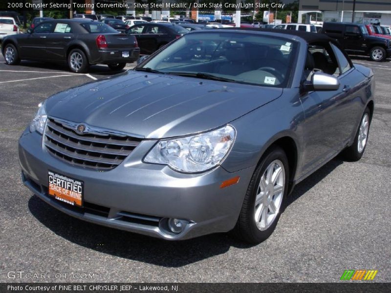 Silver Steel Metallic / Dark Slate Gray/Light Slate Gray 2008 Chrysler Sebring Touring Convertible