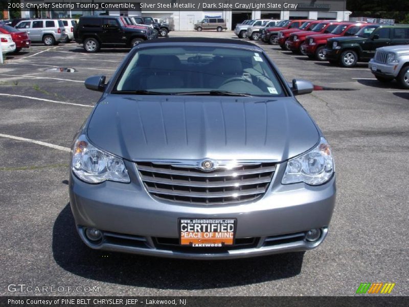 Silver Steel Metallic / Dark Slate Gray/Light Slate Gray 2008 Chrysler Sebring Touring Convertible