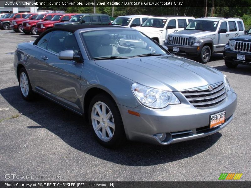 Silver Steel Metallic / Dark Slate Gray/Light Slate Gray 2008 Chrysler Sebring Touring Convertible