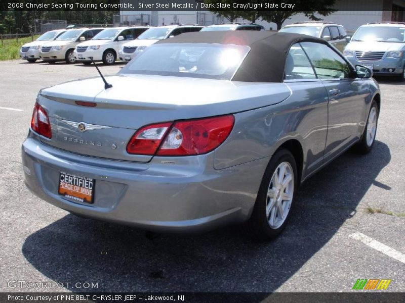 Silver Steel Metallic / Dark Slate Gray/Light Slate Gray 2008 Chrysler Sebring Touring Convertible