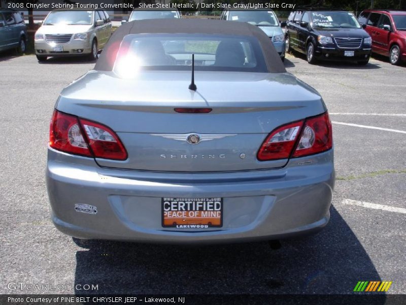 Silver Steel Metallic / Dark Slate Gray/Light Slate Gray 2008 Chrysler Sebring Touring Convertible