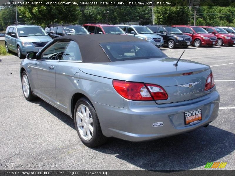 Silver Steel Metallic / Dark Slate Gray/Light Slate Gray 2008 Chrysler Sebring Touring Convertible
