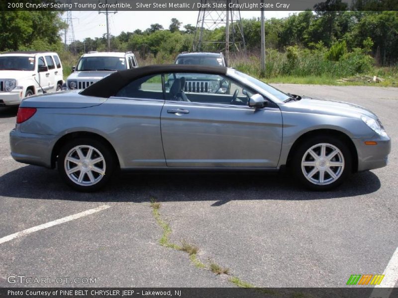 Silver Steel Metallic / Dark Slate Gray/Light Slate Gray 2008 Chrysler Sebring Touring Convertible