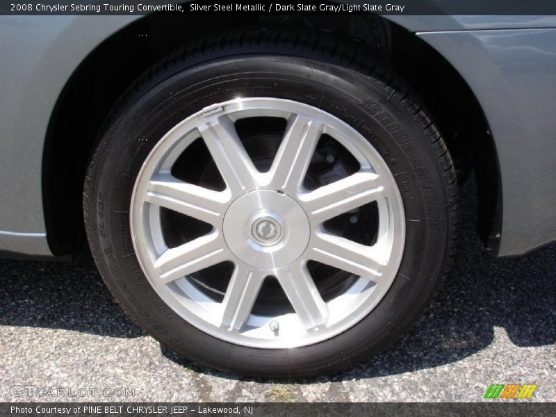 Silver Steel Metallic / Dark Slate Gray/Light Slate Gray 2008 Chrysler Sebring Touring Convertible