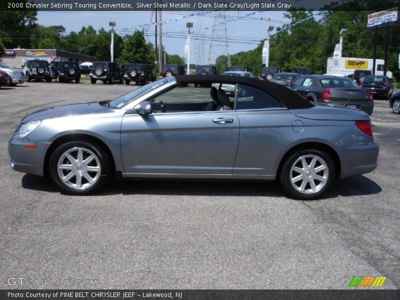 Silver Steel Metallic / Dark Slate Gray/Light Slate Gray 2008 Chrysler Sebring Touring Convertible