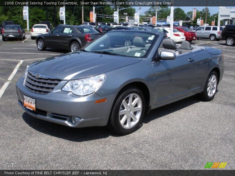 Silver Steel Metallic / Dark Slate Gray/Light Slate Gray 2008 Chrysler Sebring Touring Convertible