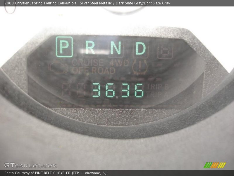 Silver Steel Metallic / Dark Slate Gray/Light Slate Gray 2008 Chrysler Sebring Touring Convertible