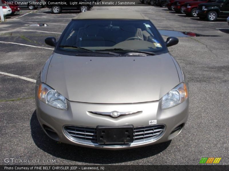 Light Almond Pearl Metallic / Sandstone 2002 Chrysler Sebring LX Convertible