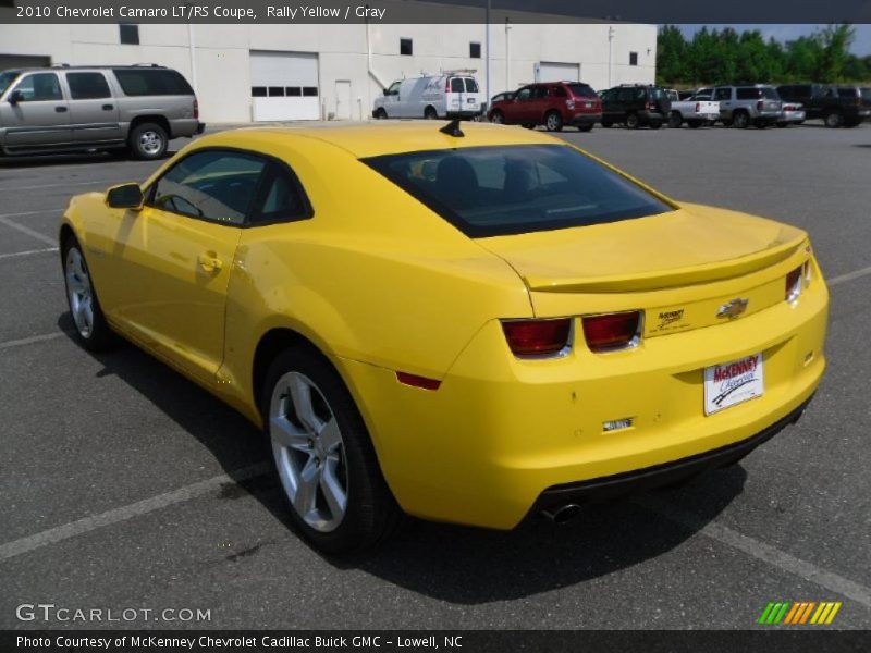 Rally Yellow / Gray 2010 Chevrolet Camaro LT/RS Coupe