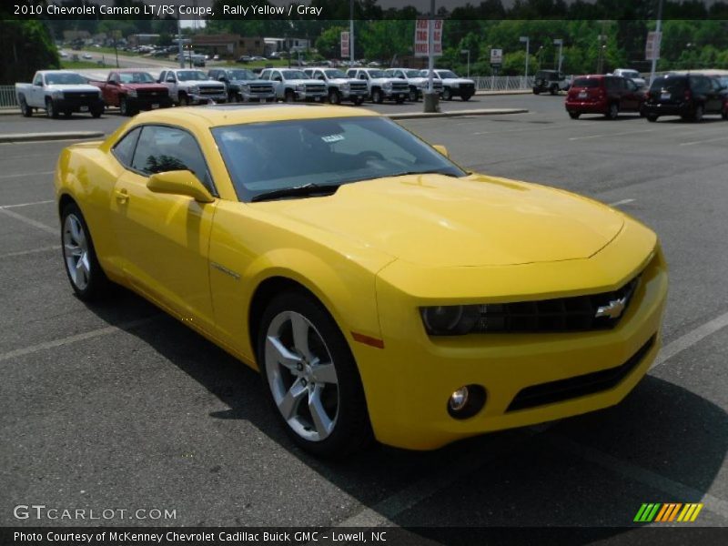 Rally Yellow / Gray 2010 Chevrolet Camaro LT/RS Coupe