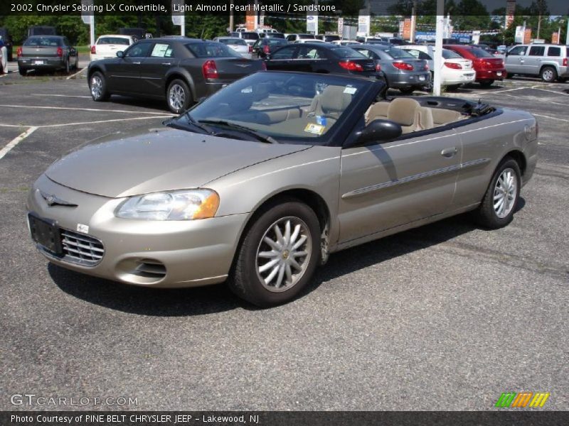 Light Almond Pearl Metallic / Sandstone 2002 Chrysler Sebring LX Convertible